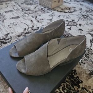 Eileen fisher open toe wedges 8.5